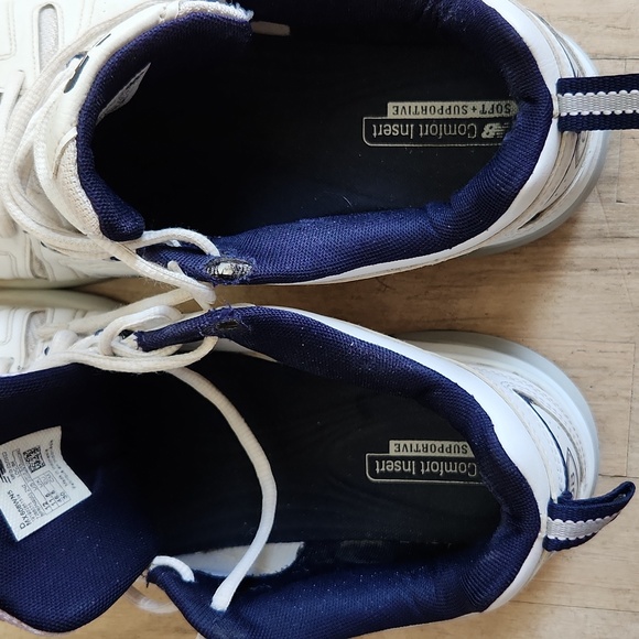 New Balance 608 White and Navy Men’s Sneakers Size 12 - Picture 6 of 7